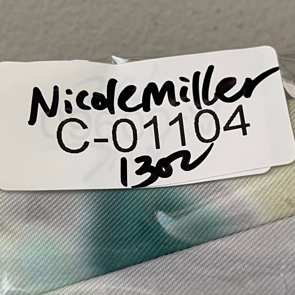 Nicole‎ Miller Dress 14 Cherry Blossom Watercolor Floral Art to Wear Open Back - Picture 11 of 13